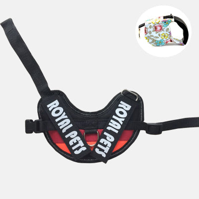 HKM-5383997 Reflective Waterproof Nylon Traction Rope Vest with Stainless Steel Pull Ring and Plastic Socket