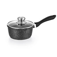 HKM-538451 18-Piece Aluminium Cookware Set with Marble Coating and Kitchen Accessories