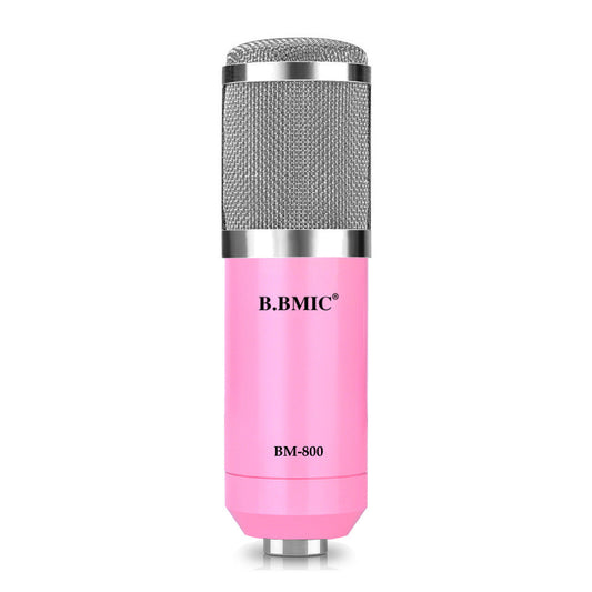 HKM-538451 BM800 Wireless Condenser Microphone Set for Recording - Heart-Shaped Pickup, Available in Various Colors