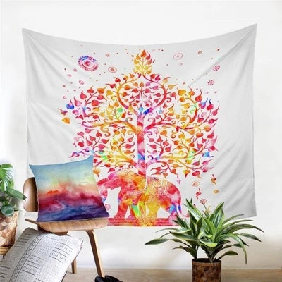 HKM-538451 Elegant European Classical Plush Tapestry Tarpaulin for Home Decor - Rectangle Shape, Ideal for Bedrooms and Living Rooms