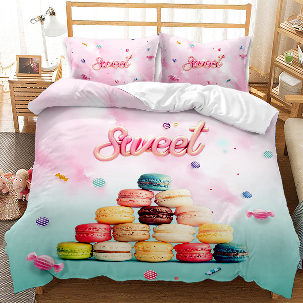 HKM-538579 Soft Sanding Polyester Duvet Cover Set in Multiple Sizes - Three-Piece & Two-Piece Options Available