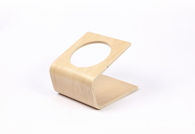 HKM-5386173 Wooden Pet Tilt Dish Rack for Convenient Feeding and Easy Access