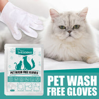 HKM-5386301 Pet Wash-Free Disposable Gloves for Dogs and Cats ¨C 2-Pack