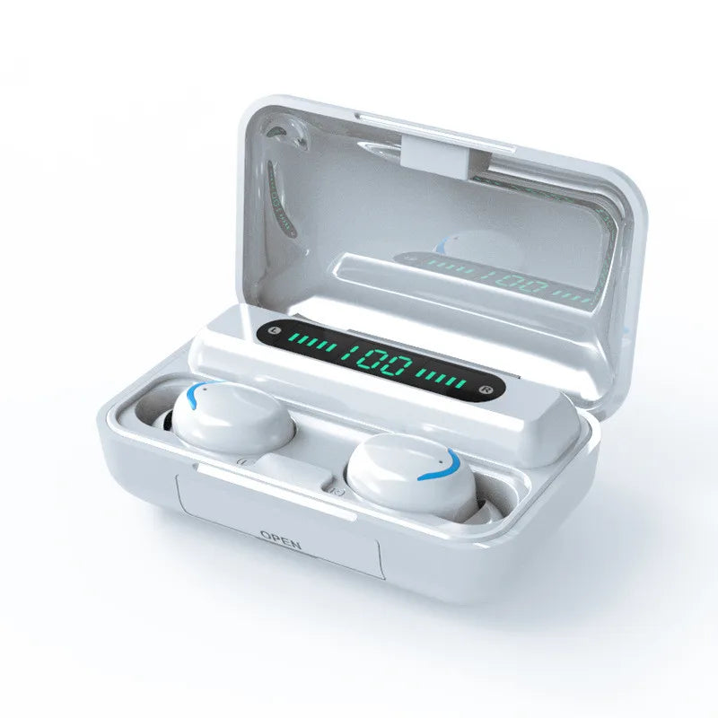 HKM-538899 Wireless TWS 5.1 Earbuds with Charging Box and Built-in Microphone for Sports