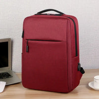 HKM-538963 Waterproof Oxford Polyester Laptop Backpack with USB Charging Port - Customisable Unisex Rucksack for Business Use