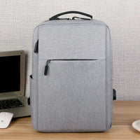 HKM-538963 Waterproof Oxford Polyester Laptop Backpack with USB Charging Port - Customisable Unisex Rucksack for Business Use