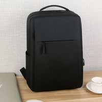 HKM-538963 Waterproof Oxford Polyester Laptop Backpack with USB Charging Port - Customisable Unisex Rucksack for Business Use
