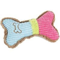 HKM-5390141 Plush Squeaky Dog Chew Toy for Small to Medium Breeds, Perfect for Teething and Interactive Play