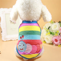 HKM-5391037 Adorable Wool Dresses for Puppies - Fall/Winter Collection with Embroidery Designs