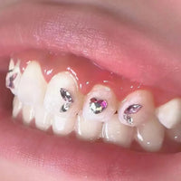 HKM-539219 Crystal Tooth Gems Jewelry Set with Decorative Box for Tooth Decoration