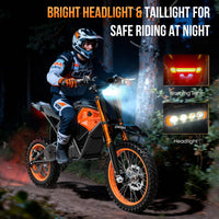 HKM-539219 Full Suspension Electric Hybrid Bike with 1500W Motor for Kids & Adults, 48V Lithium Battery, Hydraulic Disc Brakes