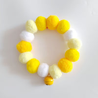 HKM-5392445 Gradient Color Pet Fur Ball Collar with Bell for Cats - Various Sizes Available