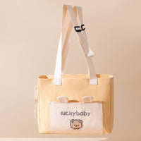HKM-5392701 Adorable Open Head Canvas Shoulder Bag for Cats and Dogs, Multiple Patterns Available