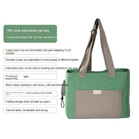 HKM-5392701 Adorable Open Head Canvas Shoulder Bag for Cats and Dogs, Multiple Patterns Available