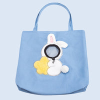 HKM-5392701 Adorable Open Head Canvas Shoulder Bag for Cats and Dogs, Multiple Patterns Available