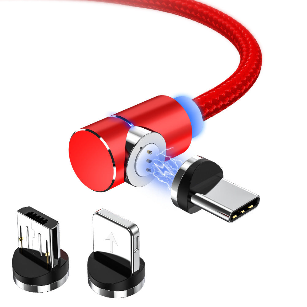 HKM-539283 Magnetic Fast Charge Data Cable for iPhone and Android – 1m Length, Compatible with Type-C, Micro USB, 8PIN