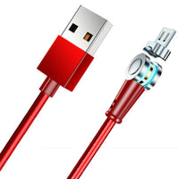 HKM-539283 Three-in-One Magnetic Data Charging Cable - Compatible with 8PIN, Micro USB, and Type-C, 1m Length