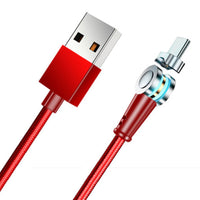 HKM-539283 Three-in-One Magnetic Data Charging Cable - Compatible with 8PIN, Micro USB, and Type-C, 1m Length