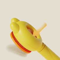 HKM-5393725 Self-Cleaning Cat and Dog Grooming Brush with Metal Comb and Massage Tips for Shedding