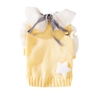 HKM-5395005 Warm Knitted Dog Sweater with Turtleneck and Star Pattern for Small Breeds and Puppies