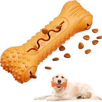 HKM-5397693 Durable Bone-Shaped Chew Toy for Aggressive Chewers – Natural Rubber Dog Dental Care & Puzzle Treat Dispenser