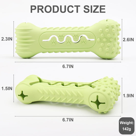 HKM-5397693 Durable Bone-Shaped Chew Toy for Aggressive Chewers – Natural Rubber Dog Dental Care & Puzzle Treat Dispenser