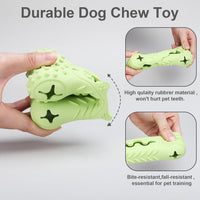 HKM-5397693 Durable Bone-Shaped Chew Toy for Aggressive Chewers – Natural Rubber Dog Dental Care & Puzzle Treat Dispenser