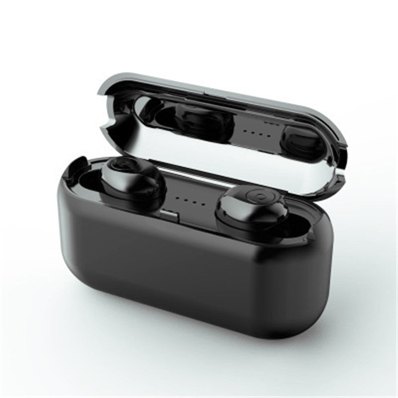 HKM-539923 F9 Smiley Mini TWS Bluetooth Headset with Stereo Sound, Voice Control, and Battery Display