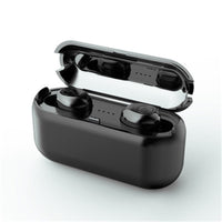HKM-539923 F9 Smiley Mini TWS Bluetooth Headset with Stereo Sound, Voice Control, and Battery Display