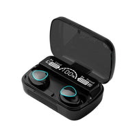 HKM-539923 F9 Smiley Mini TWS Bluetooth Headset with Stereo Sound, Voice Control, and Battery Display