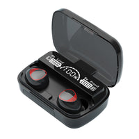 HKM-539923 F9 Smiley Mini TWS Bluetooth Headset with Stereo Sound, Voice Control, and Battery Display