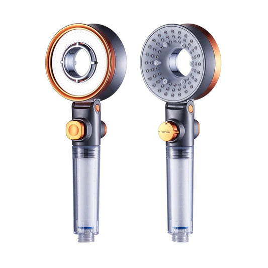 HKM-539923 Modern Chrome Shower Head with Waterfall and Rainfall Features