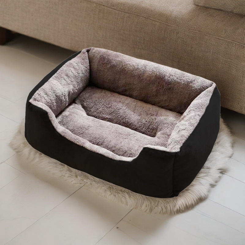 HKM-5399485 Warm Plush Cat and Dog Bed - Soft Cushions in Various Sizes for Comfort and Cozy Rest
