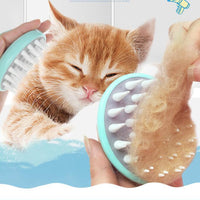 HKM-539987 Comfortable Silicone Pet Massage Bath Brush for Dogs and Puppies - Grooming and Bathing Tool