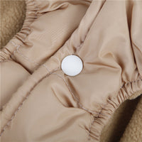 HKM-5400637 Warm Cotton Dog Clothes for Autumn and Winter - Casual Style in Black and Khaki, Multiple Sizes Available