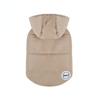 HKM-5400637 Warm Cotton Dog Clothes for Autumn and Winter - Casual Style in Black and Khaki, Multiple Sizes Available