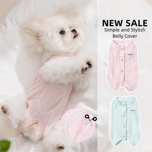 HKM-5400765 Cat Recovery Suit for Post-Surgery Comfort, Breathable Onesie for Female Cats, Anti-Licking Wound Protection