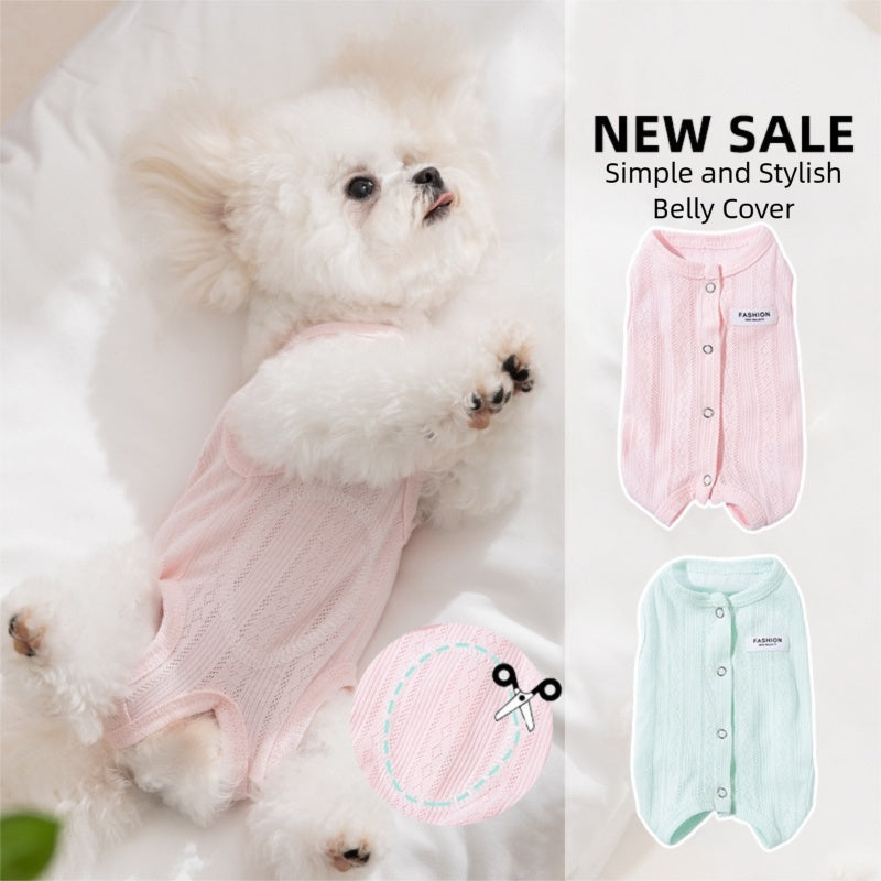 HKM-5400765 Cat Recovery Suit for Post-Surgery Comfort, Breathable Onesie for Female Cats, Anti-Licking Wound Protection