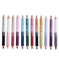 HKM-540115 12 Colors Waterproof Double-Headed Liquid Eyeliner Set - Smudge-Proof, Long-Lasting Formula