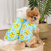 HKM-5401789 Personalized Cotton Camisole for Dogs in Pink and Blue, Sizes XS to XXL