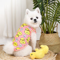 HKM-5401789 Personalized Cotton Camisole for Dogs in Pink and Blue, Sizes XS to XXL