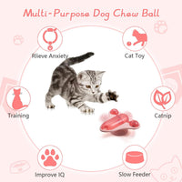 HKM-5403453 Interactive Pet Puzzle Toy with Snack Dispenser, Catnip & Bell for Cats and Small Dogs