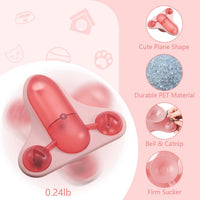 HKM-5403453 Interactive Pet Puzzle Toy with Snack Dispenser, Catnip & Bell for Cats and Small Dogs