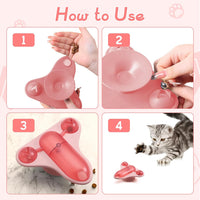 HKM-5403453 Interactive Pet Puzzle Toy with Snack Dispenser, Catnip & Bell for Cats and Small Dogs