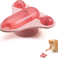 HKM-5403453 Interactive Pet Puzzle Toy with Snack Dispenser, Catnip & Bell for Cats and Small Dogs