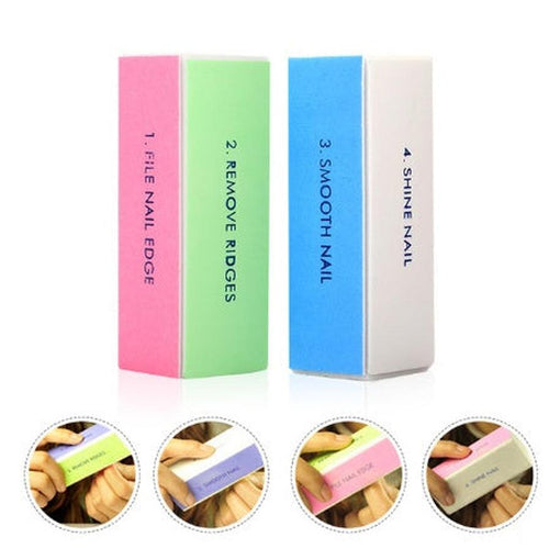 HKM-540371 Professional Nail Buffer File Tool - 9cm x 4cm x 3cm, Essential for Nail Art and Manicure Procedures