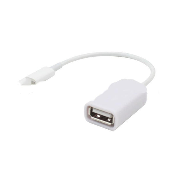 HKM-540435 USB to Lightning 8-Pin OTG Adapter Cable for iPhone - Compatible with iOS 10.2 and 14.3, 17CM Length, Durable Design