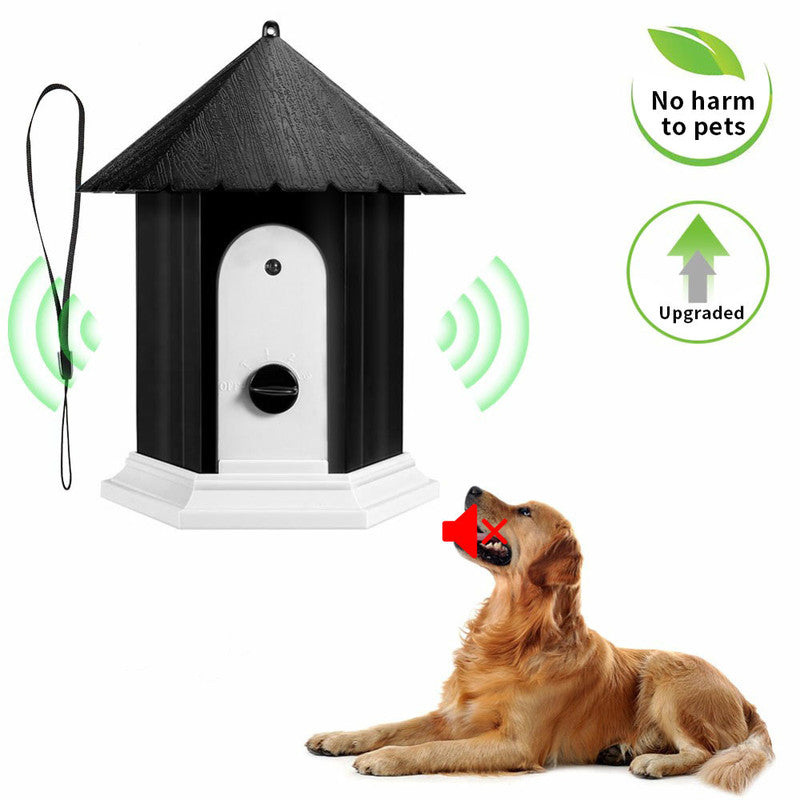HKM-5405245 Ultrasonic Bark Control Device for Outdoor Use - Waterproof and Durable, 3 Sensitivity Levels