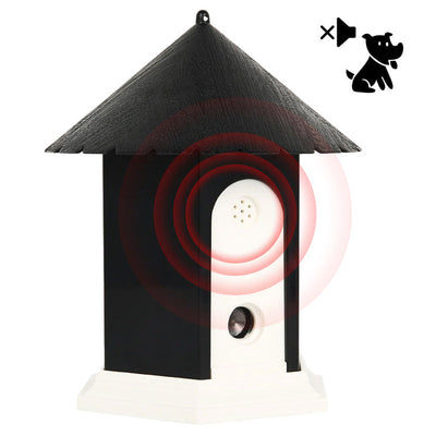 HKM-5405245 Ultrasonic Bark Control Device for Outdoor Use - Waterproof and Durable, 3 Sensitivity Levels