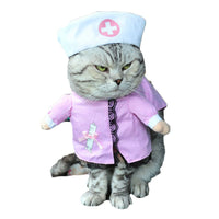 HKM-5406141 Festive Pet Costumes - Pirate, Police, and Santa Outfits with Adjustable Accessories